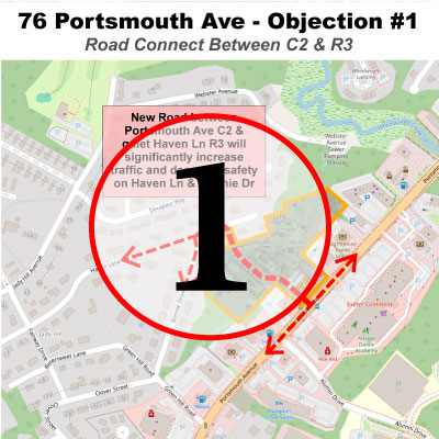 Connection of Portsmouth Ave to Haven Lane